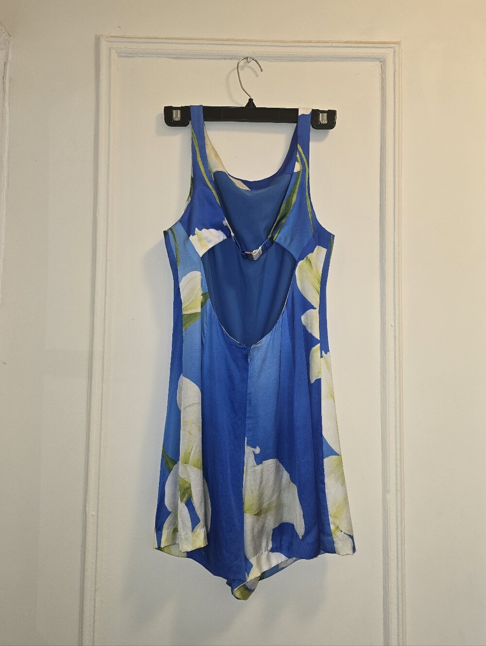 Amanda Uprichard x Revolve Francie Mini Romper in Blue Floral Mallorca - Sz Sml - Picture 11 of 15